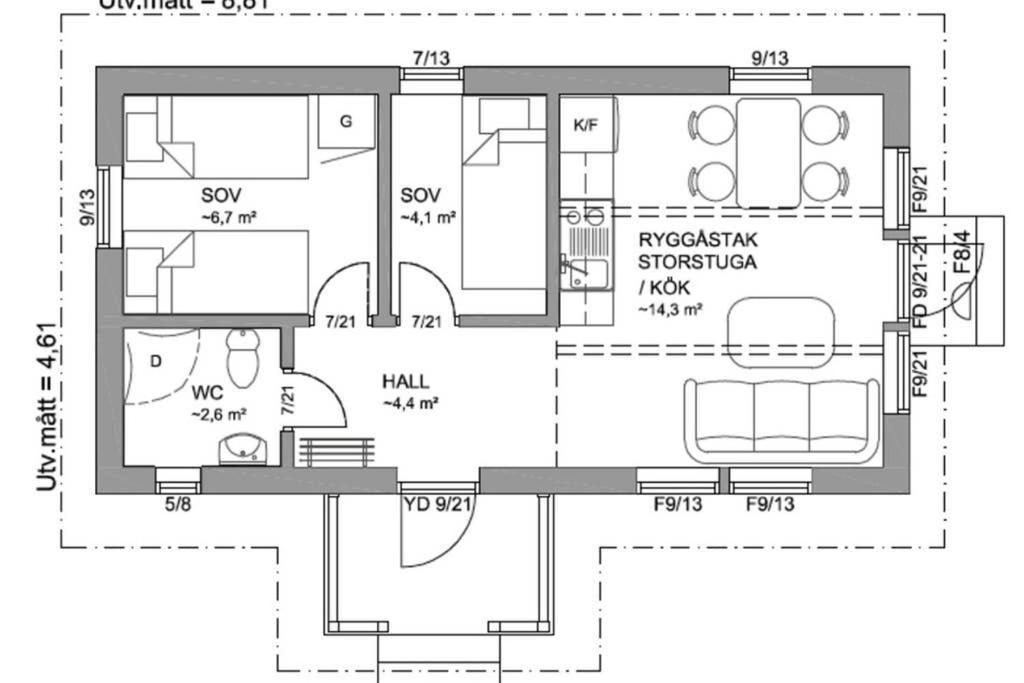 Nybyggd Stuga Intill Skogsbrynet - New Built Cottage Next To The Cowberry Forest Mora Dış mekan fotoğraf